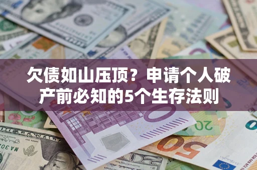济南欠债如山压顶？申请个人破产前必知的5个生存法则