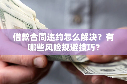 济南借款合同违约怎么解决？有哪些风险规避技巧？